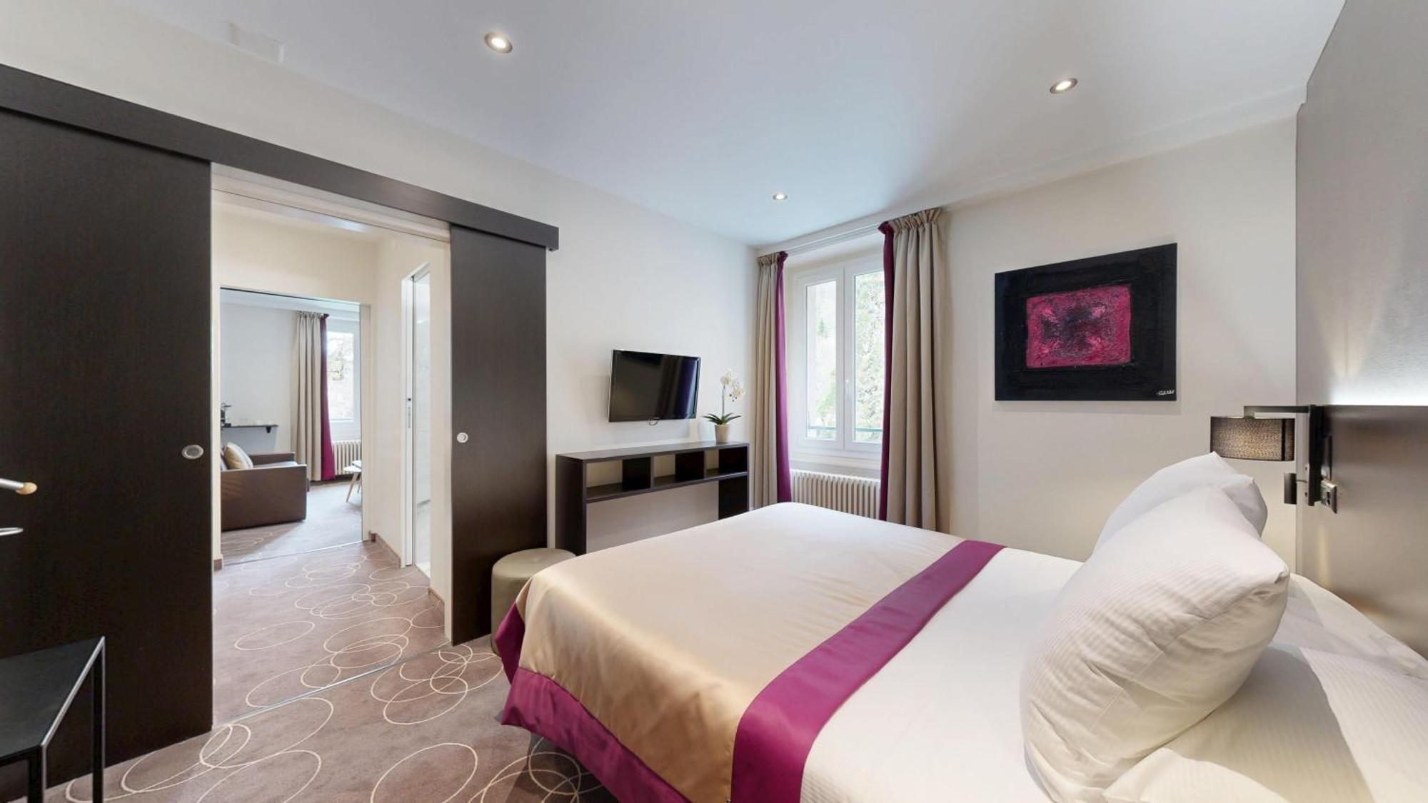 Grand Hotel Des Bains Lavey-les-Bains Rum bild